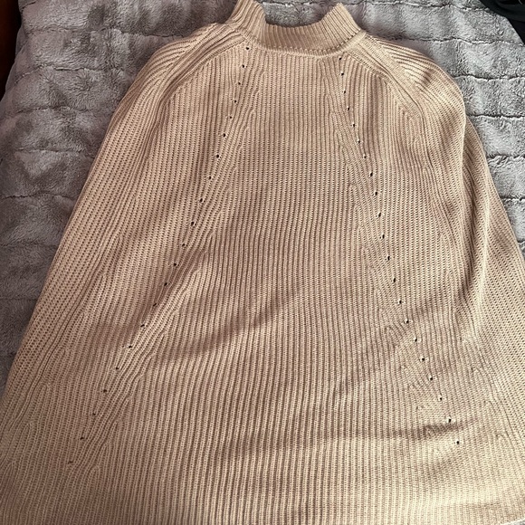 Ella Rafaella Plus Rib-Knit Poncho Sweater 1X-2X - Picture 8 of 10